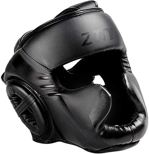 Leather Full Covered Protective Boxing Helmet