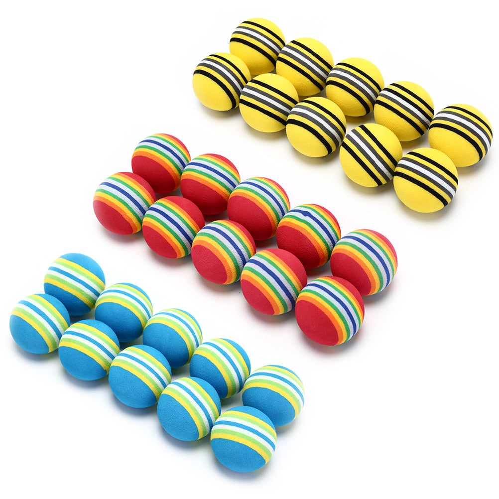 10 Piece Set of Spongy Golf Training Balls