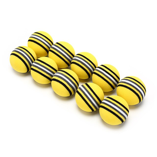10 Piece Set of Spongy Golf Training Balls